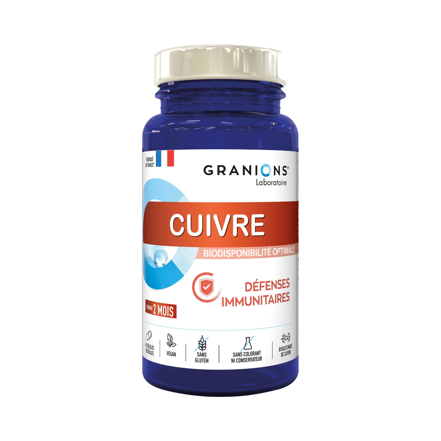 Granions Cuivre Défenses Immunitaires 60 gélules