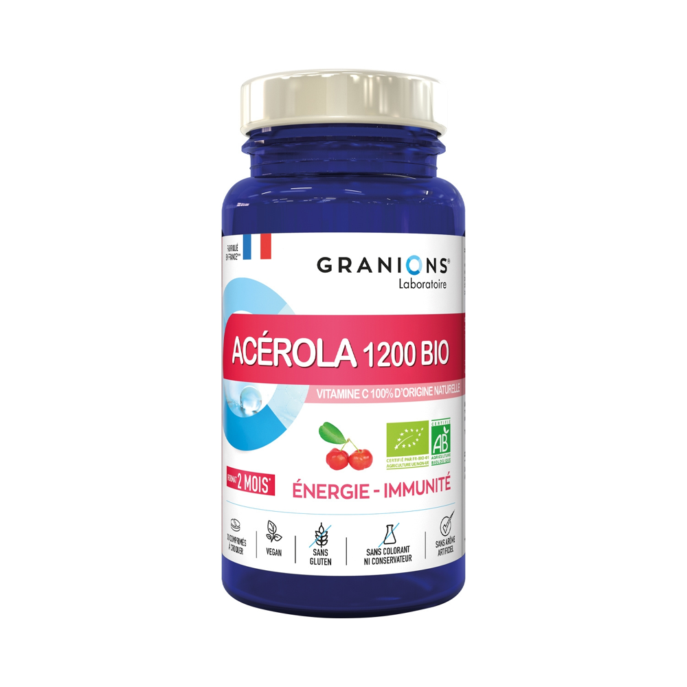 Acerola 1200 Bio Energie & Immunité 30 comprimés à croquer