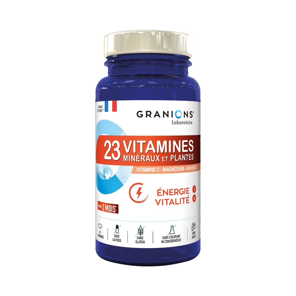 Granions® 23 Vitamines Energie & Vitalité 90 Comprimés
