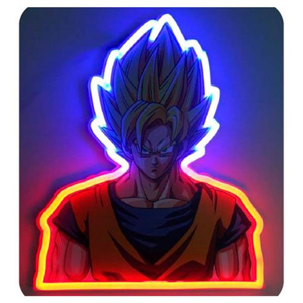 Dragon Ball Z lampe murale néon murale Led Goku 40 cm