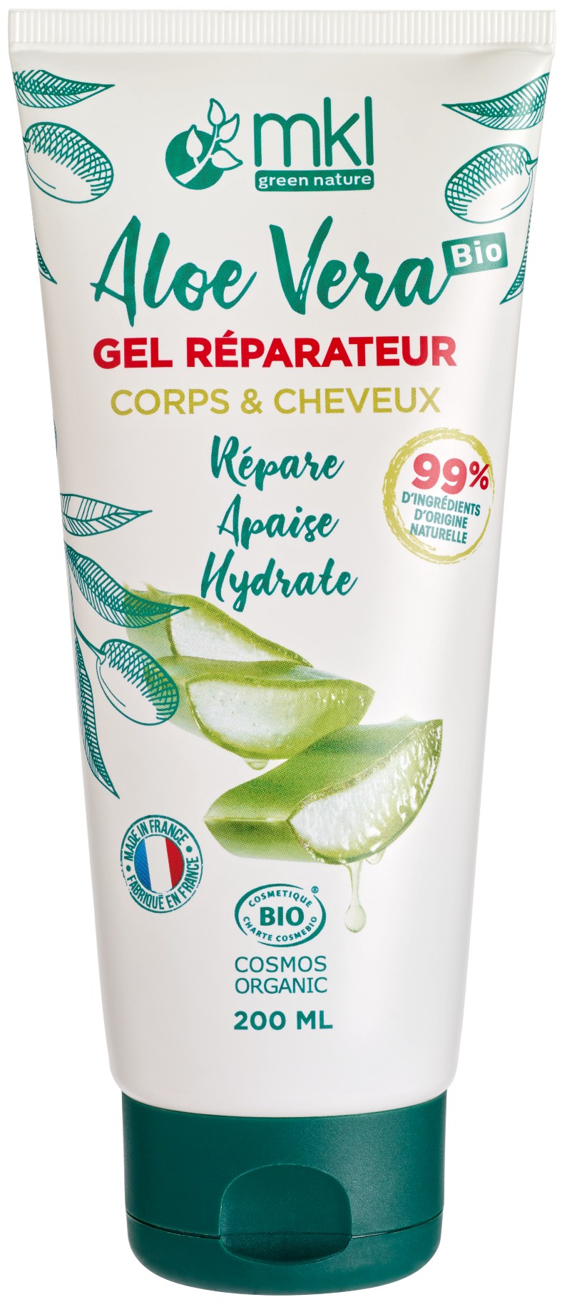 Gel Aloe Vera Bio 99 % 200 ml