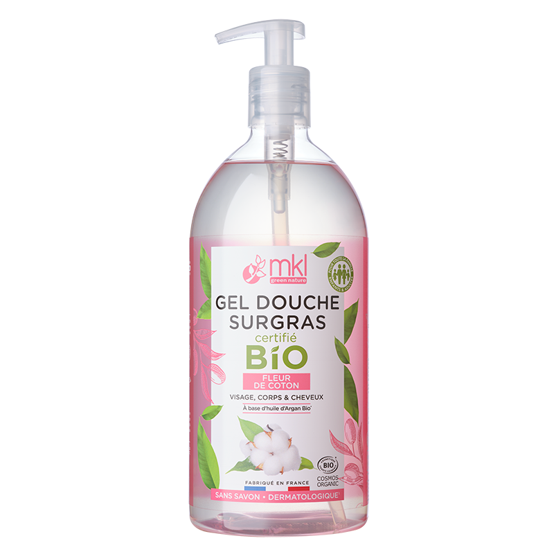 Gel douche Bio - Fleur de Coton 1L