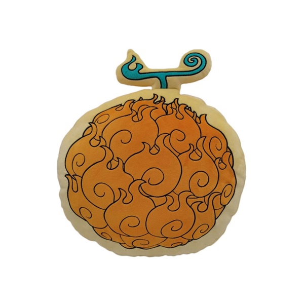 One Piece - Peluche Coussin Fruit Du Demon Mera Mera - 40 Cm
