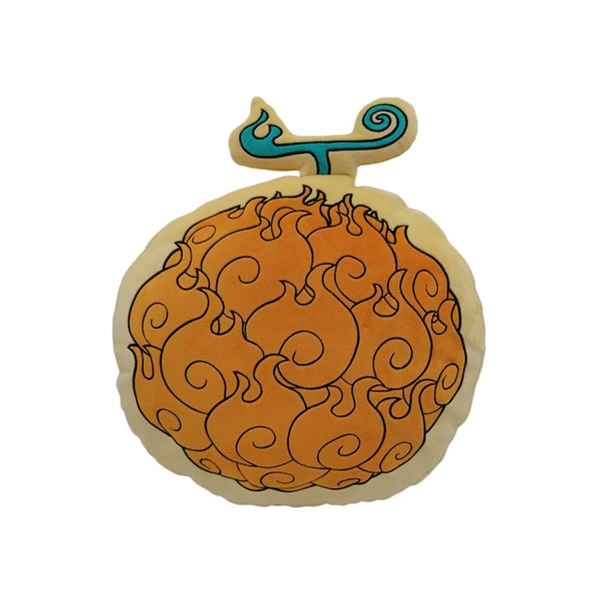 One Piece - Peluche Coussin Fruit Du Demon Mera Mera - 40 Cm