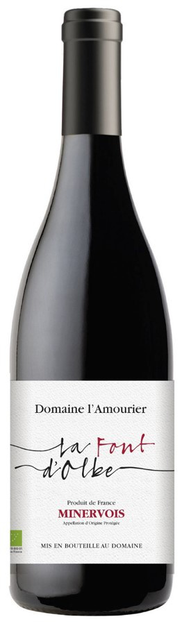 Domaine l'Amourier La Font d'Olbe BIO, 2021 - Minervois AOP - Rouge - 75 cl
