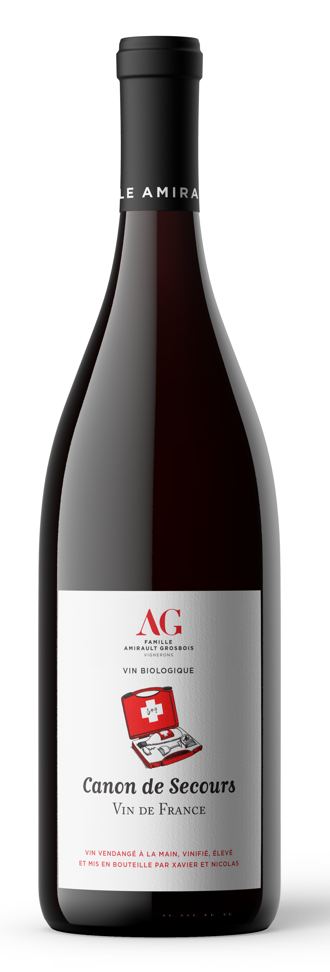 Canon de Secours BIO, 2020 - Vin de France - Rouge - 75 cl