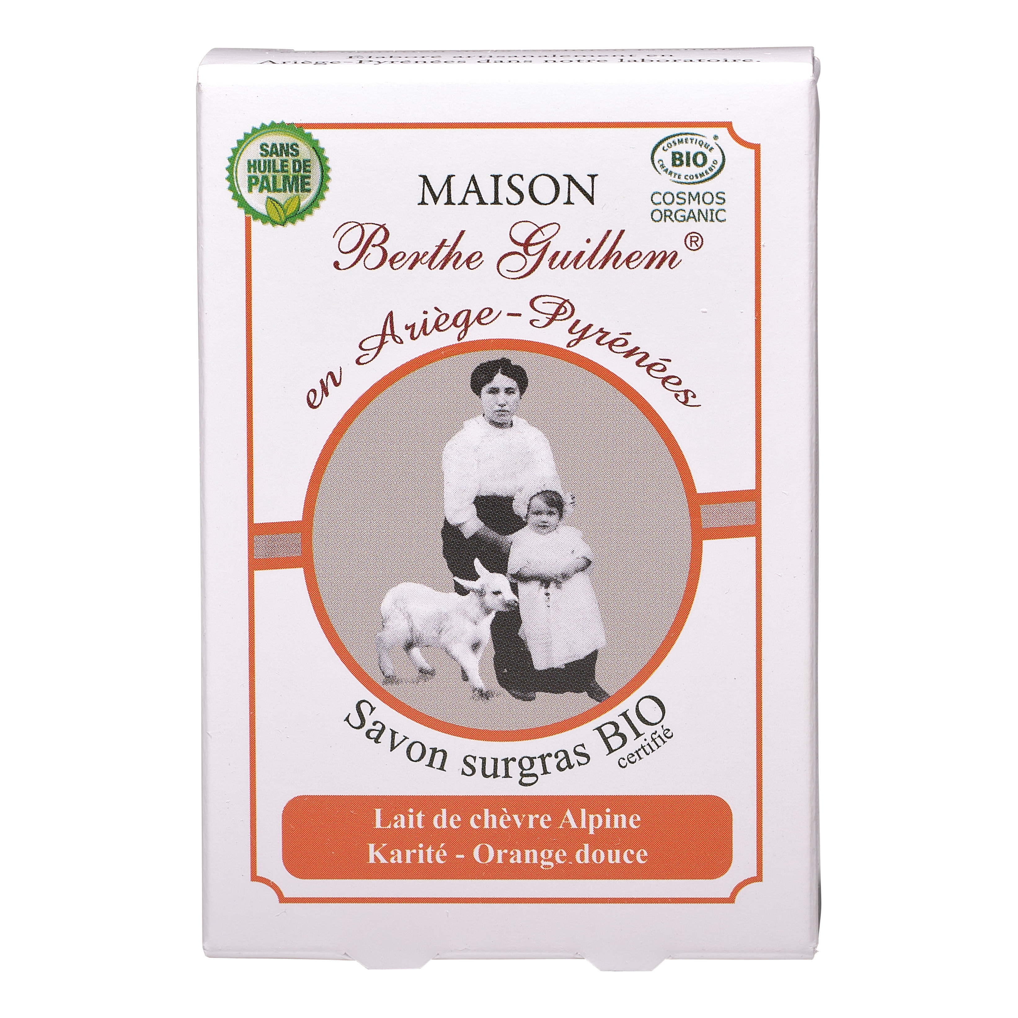 Savon Surgras bio Beurre de Karité Orange Douce 100 g