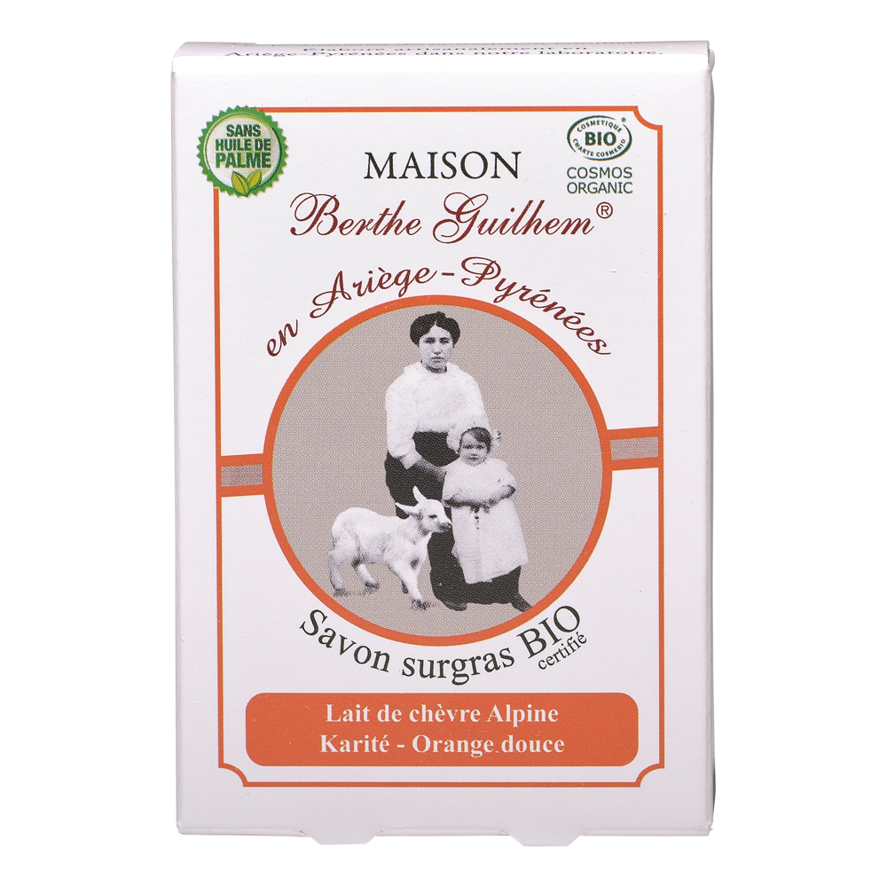 Savon Surgras bio Beurre de Karité Orange Douce 100 g