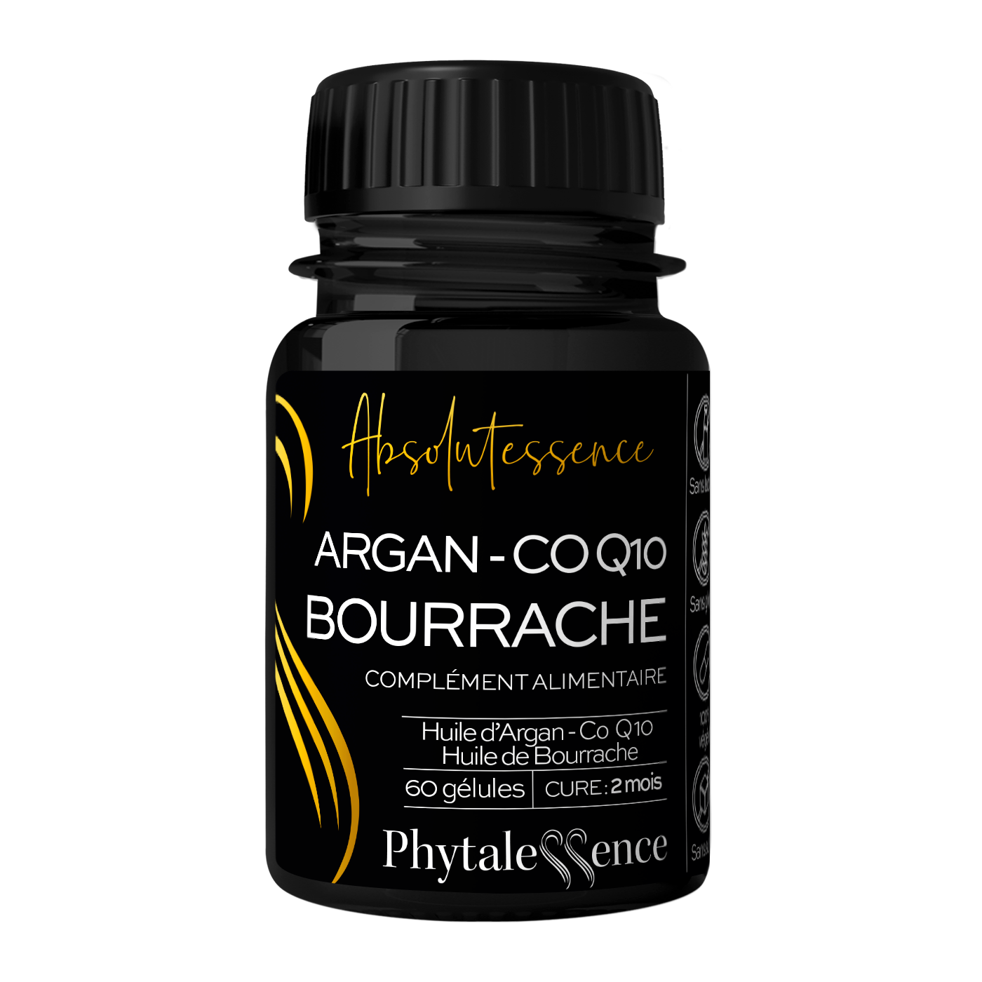 CO Q10 - Argan - Bourrache Absolutessence 60 gélules