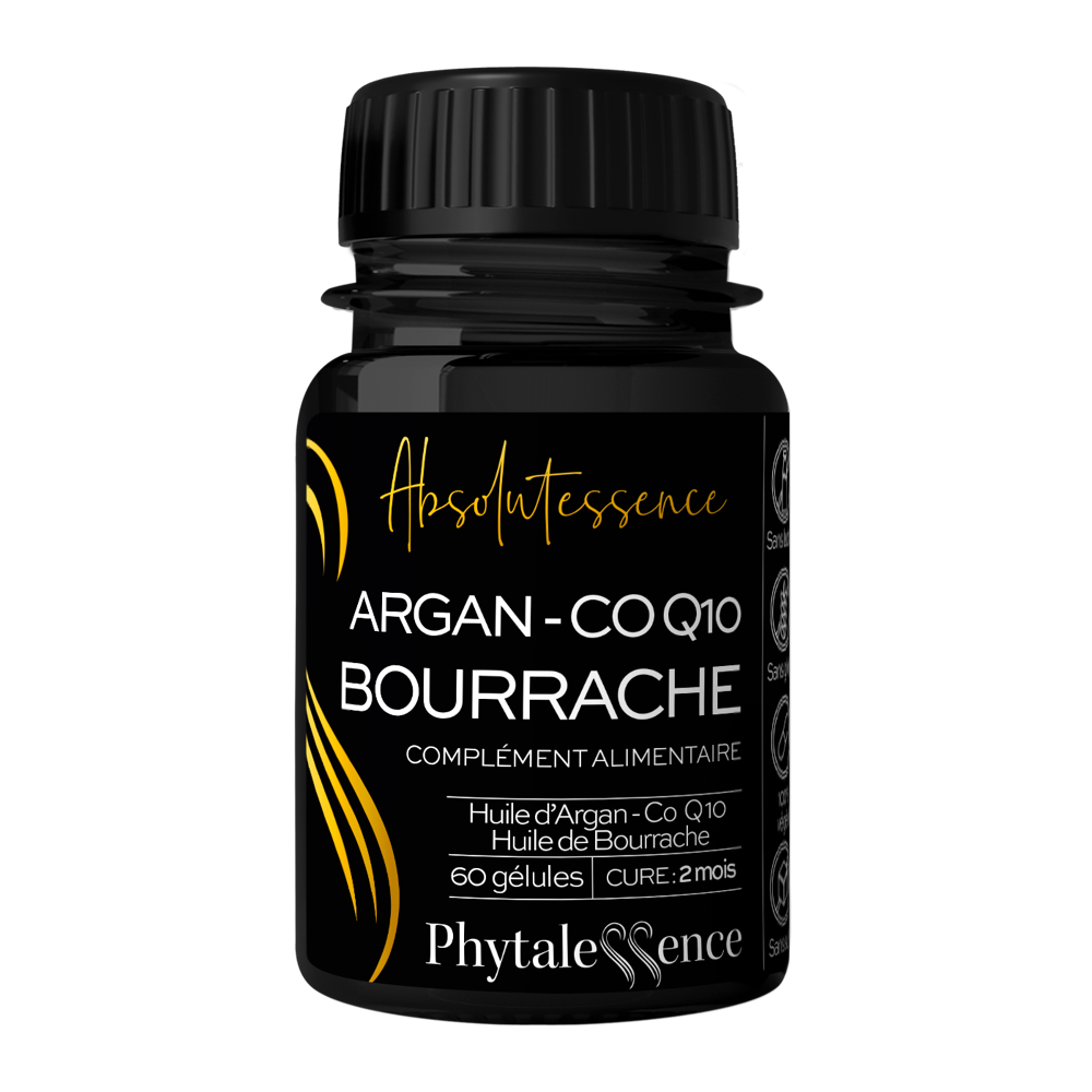 CO Q10 - Argan - Bourrache Absolutessence 60 gélules
