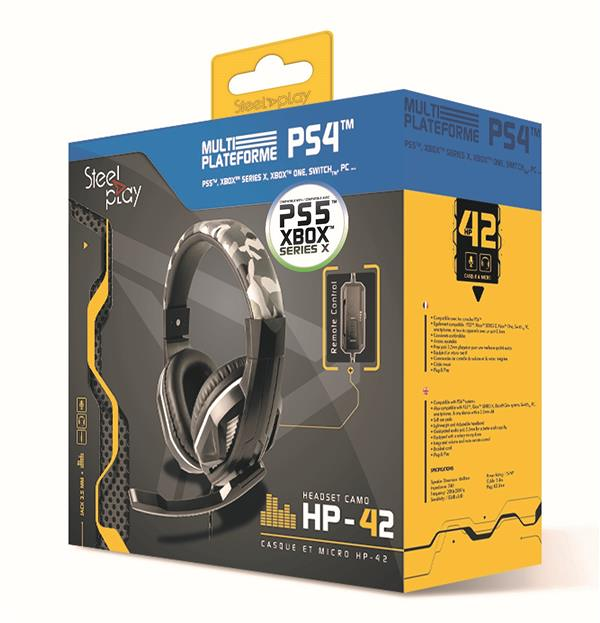 Casque filaire steelplay HP42 (PS5 / PS4 / XBOX SERIES / XONE / SWITCH / PC) - camo (multi) (PC)