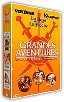 coffret grandes aventures 3 films : les Vikings ; Khartoum ; la rose et la flèche
