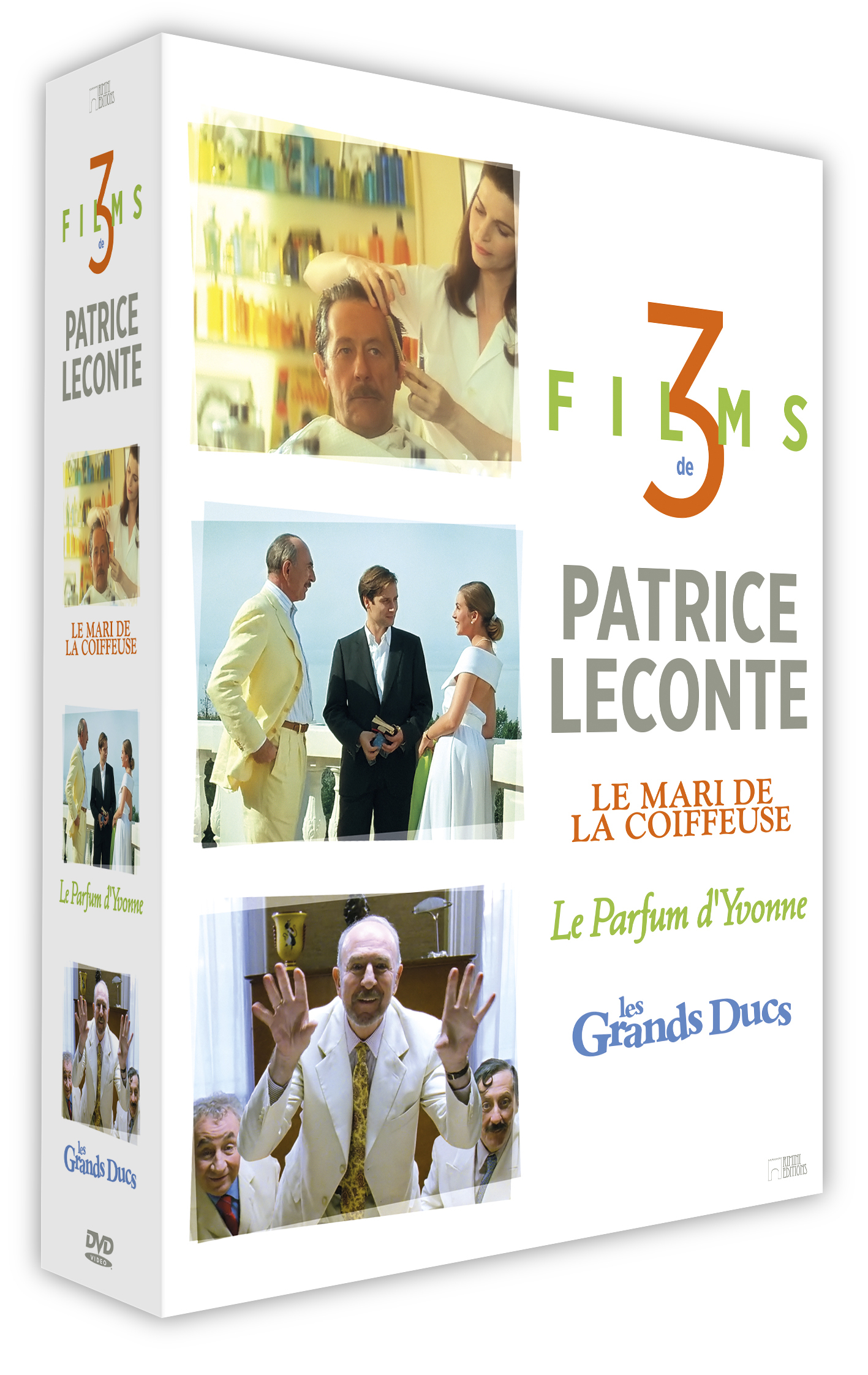 Patrice Leconte - 3 films : Le mari de la coiffeuse + Les grands ducs + Le parfum d'Yvonne
