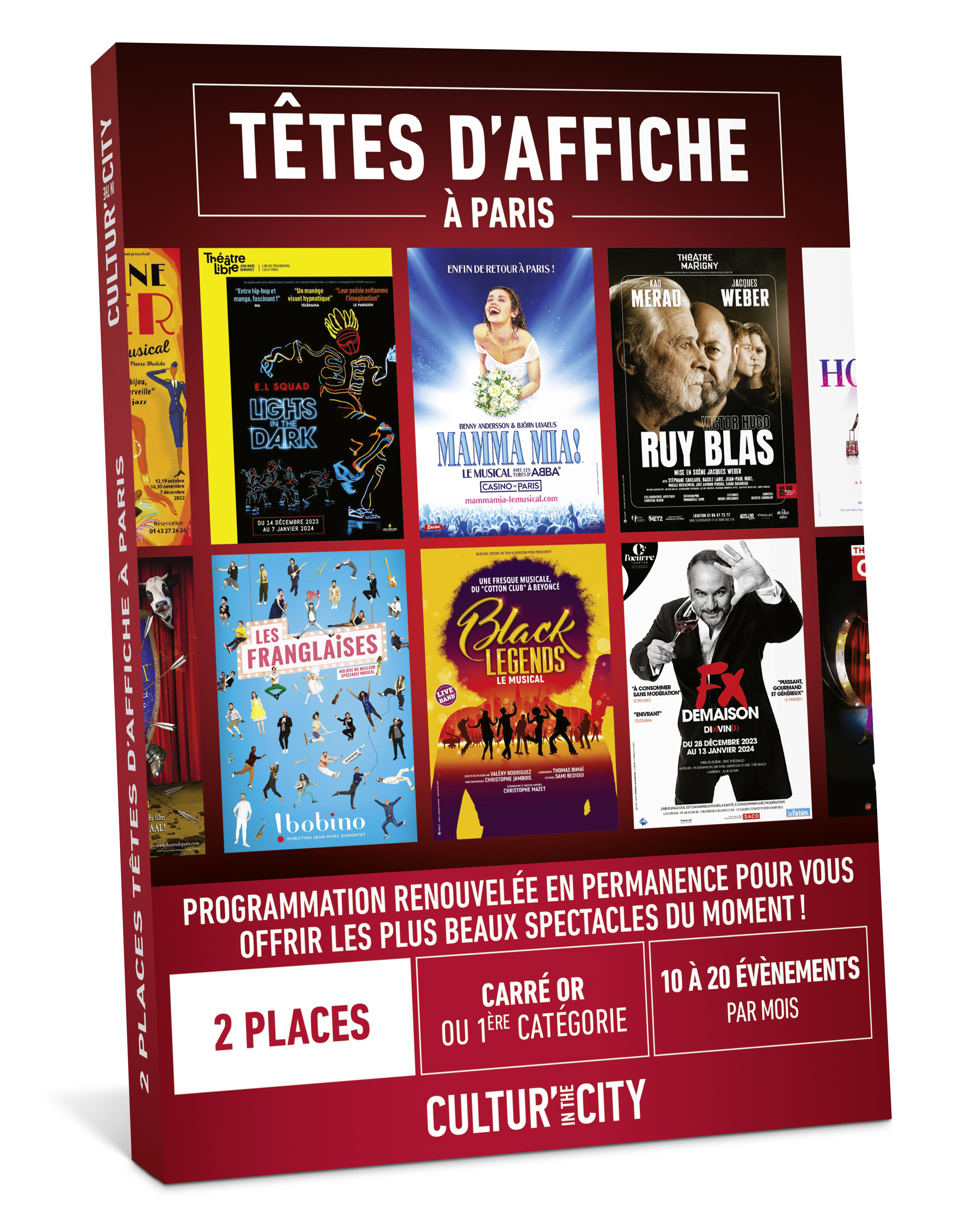 2 PLACES LES TÊTES D'AFFICHES A PARIS