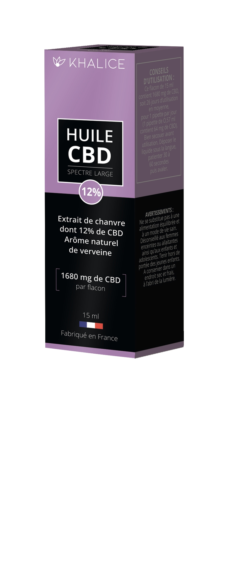 Huile CBD 12% Khalice 15ml