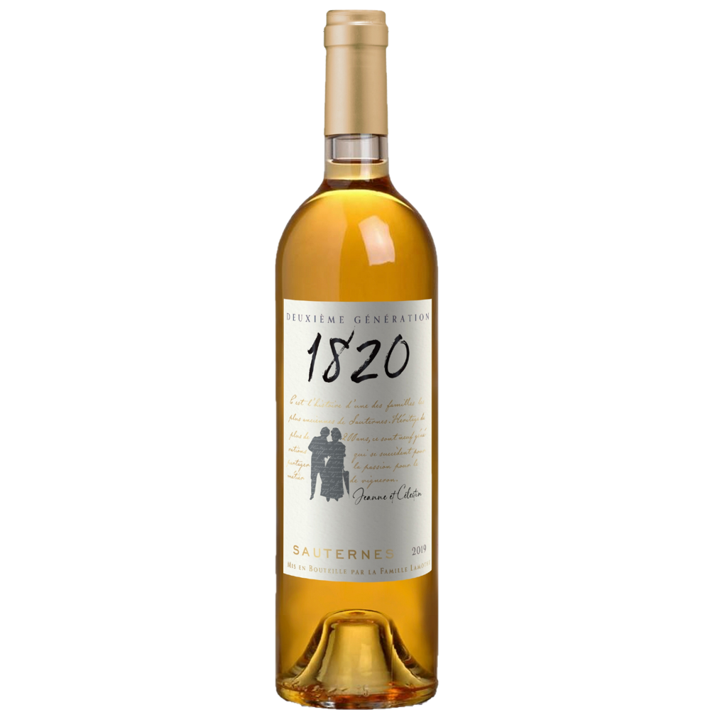 Jeanne & Célérin Deuxième Génération 1820, 2019 - Sauternes AOP - Blanc Moelleux - 75 cl