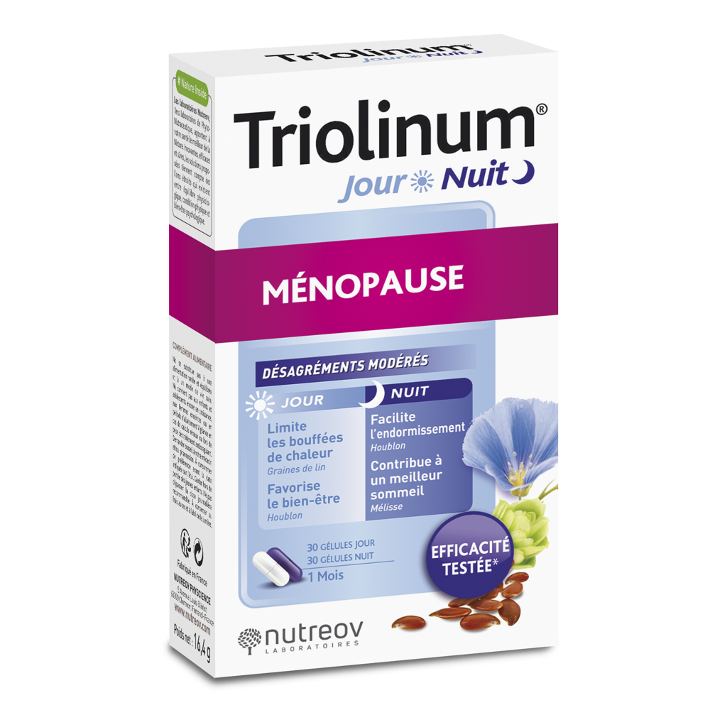 Triolinum mépopause 30 gélules jour et 30 gélules nuit