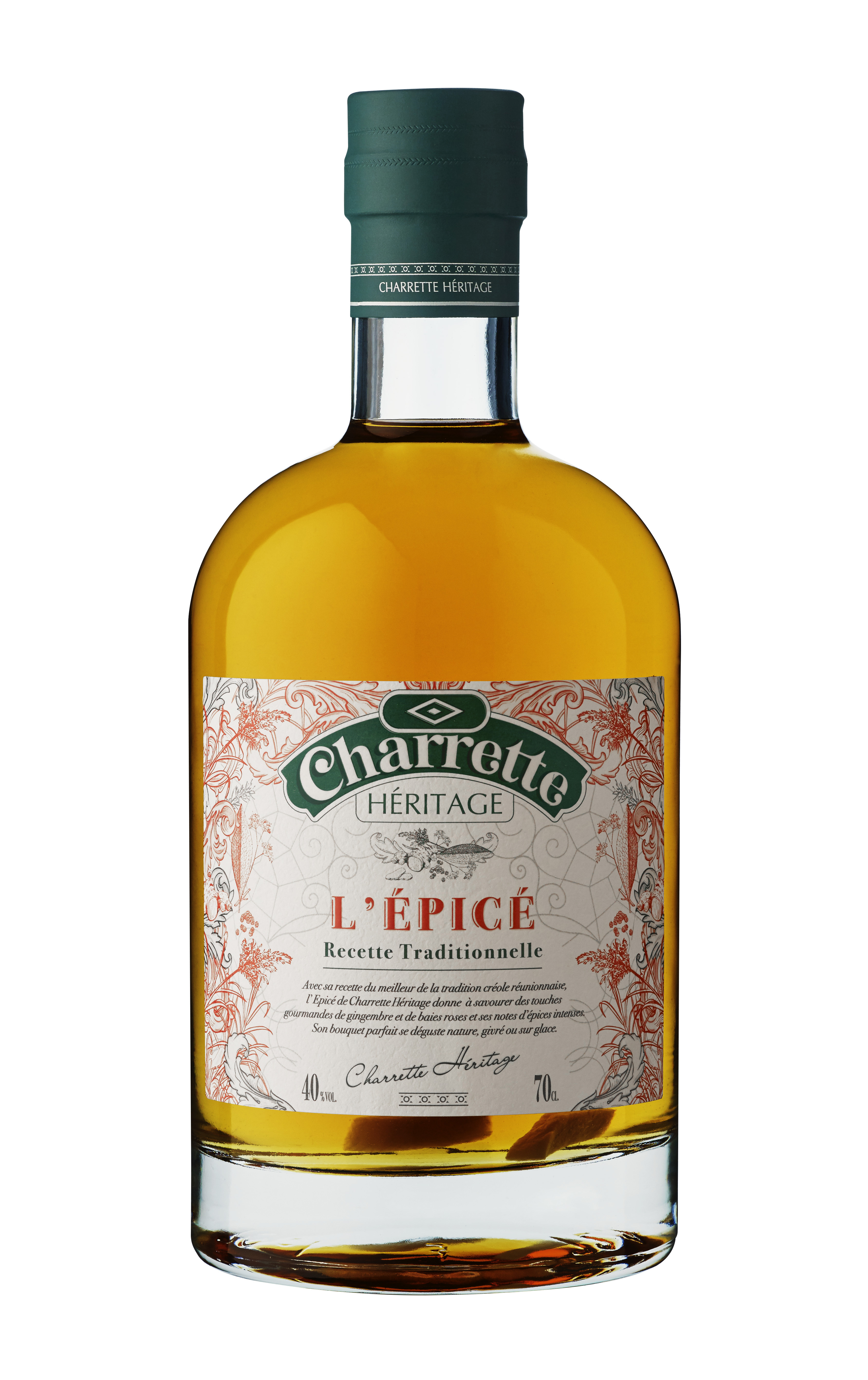 Charrette Héritage L'Épicé - Réunion, 40% vol. - 70 cl