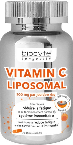 Longevity vitamin c liposomal 30 gélules