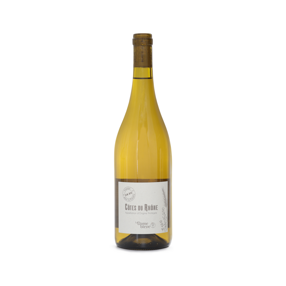 La Dame Bleue BIO, 2021 - Côtes du Rhône AOP - Blanc Sec - 75 cl