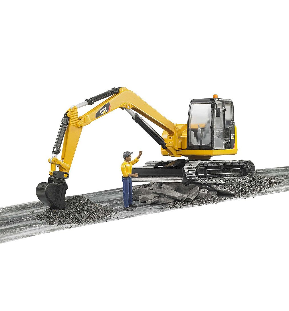 Mini Pelleteuse Caterpillar Avec Personnage - Caterpillar