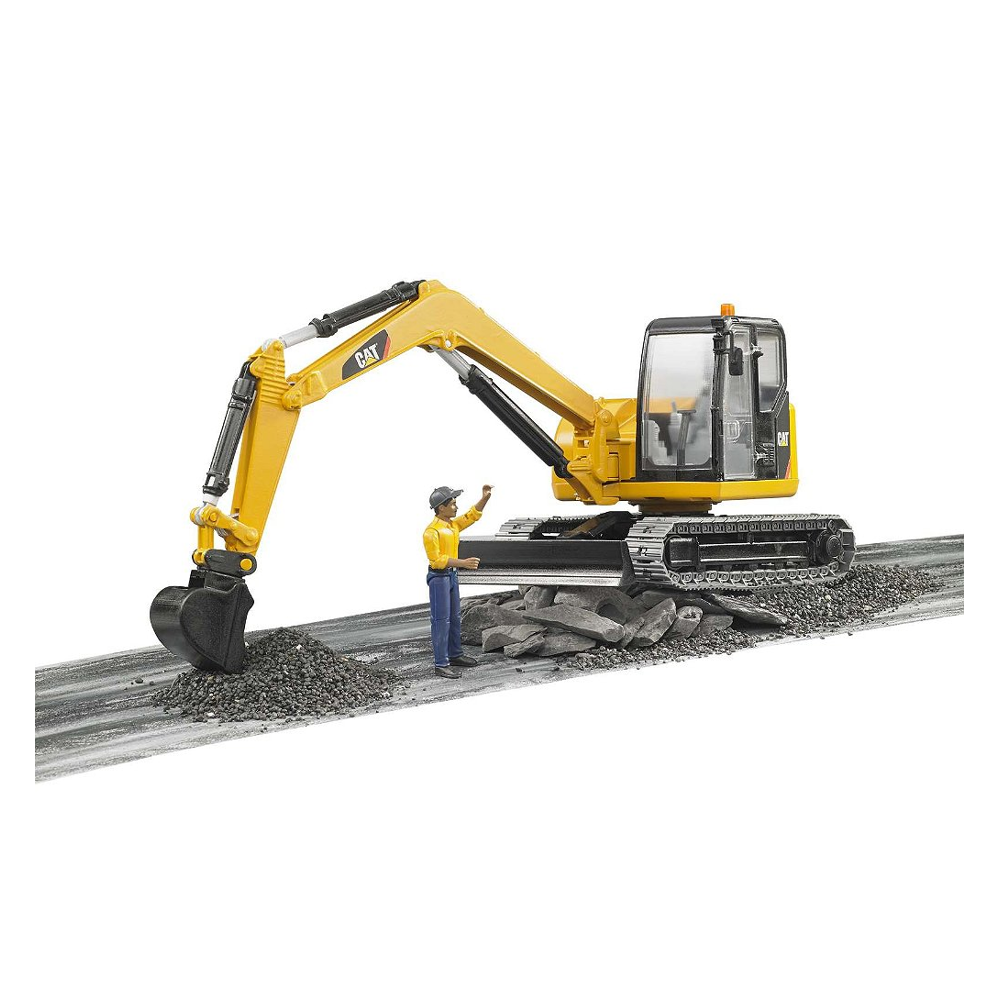 Mini Pelleteuse Caterpillar Avec Personnage - Caterpillar