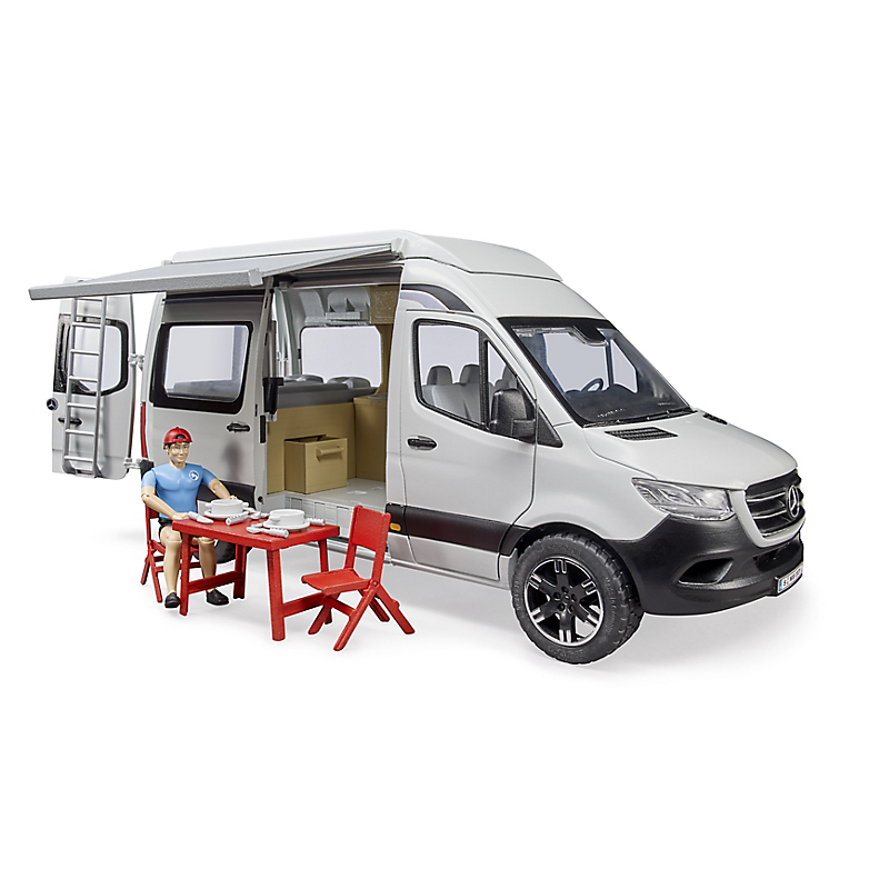 Camping Car Mercedes Benz Sprinter Avec Campeur Et Accessoires