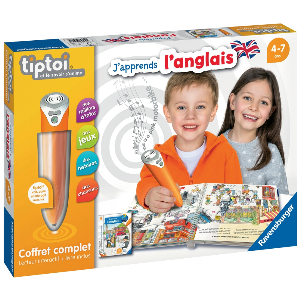 Tiptoi® - Coffret Complet Lecteur Interactif + Livre J'apprends L'anglais