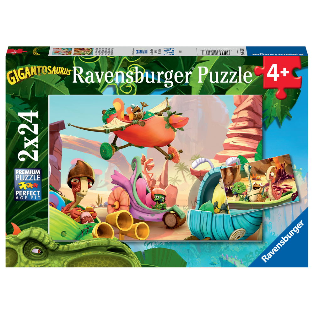 Puzzles 2X24 P - Rocky, Bill, Mazu Et Tiny / Gigantosaurus - Gigantosaurus