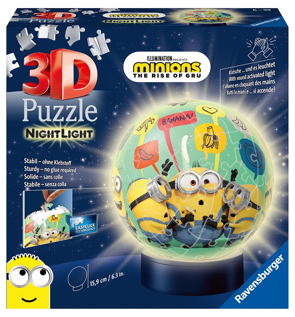 Puzzle 3D Rond 72 P Illuminé - Minions 2 - Minions