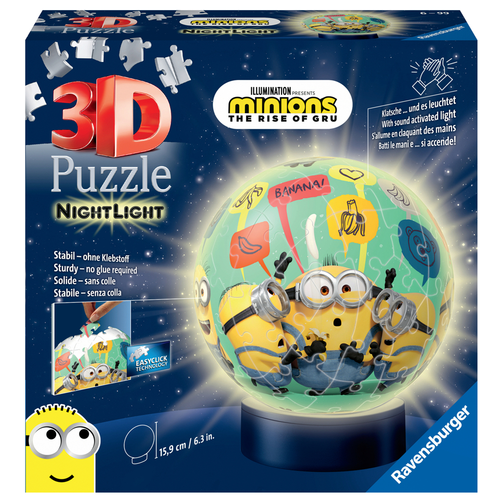 Puzzle 3D Rond 72 P Illuminé - Minions 2 - Minions