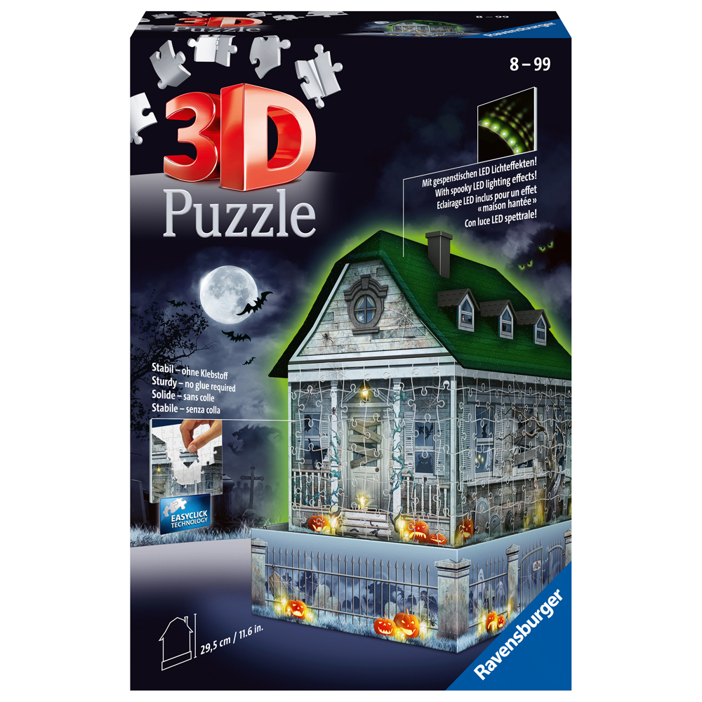 Puzzle 3D Maison hantée d'Halloween