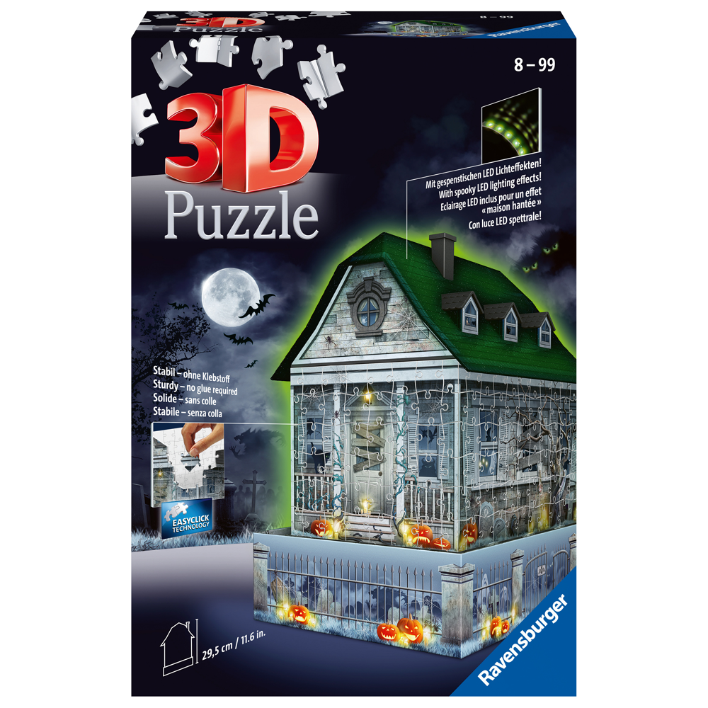 Puzzle 3D Maison hantée d'Halloween