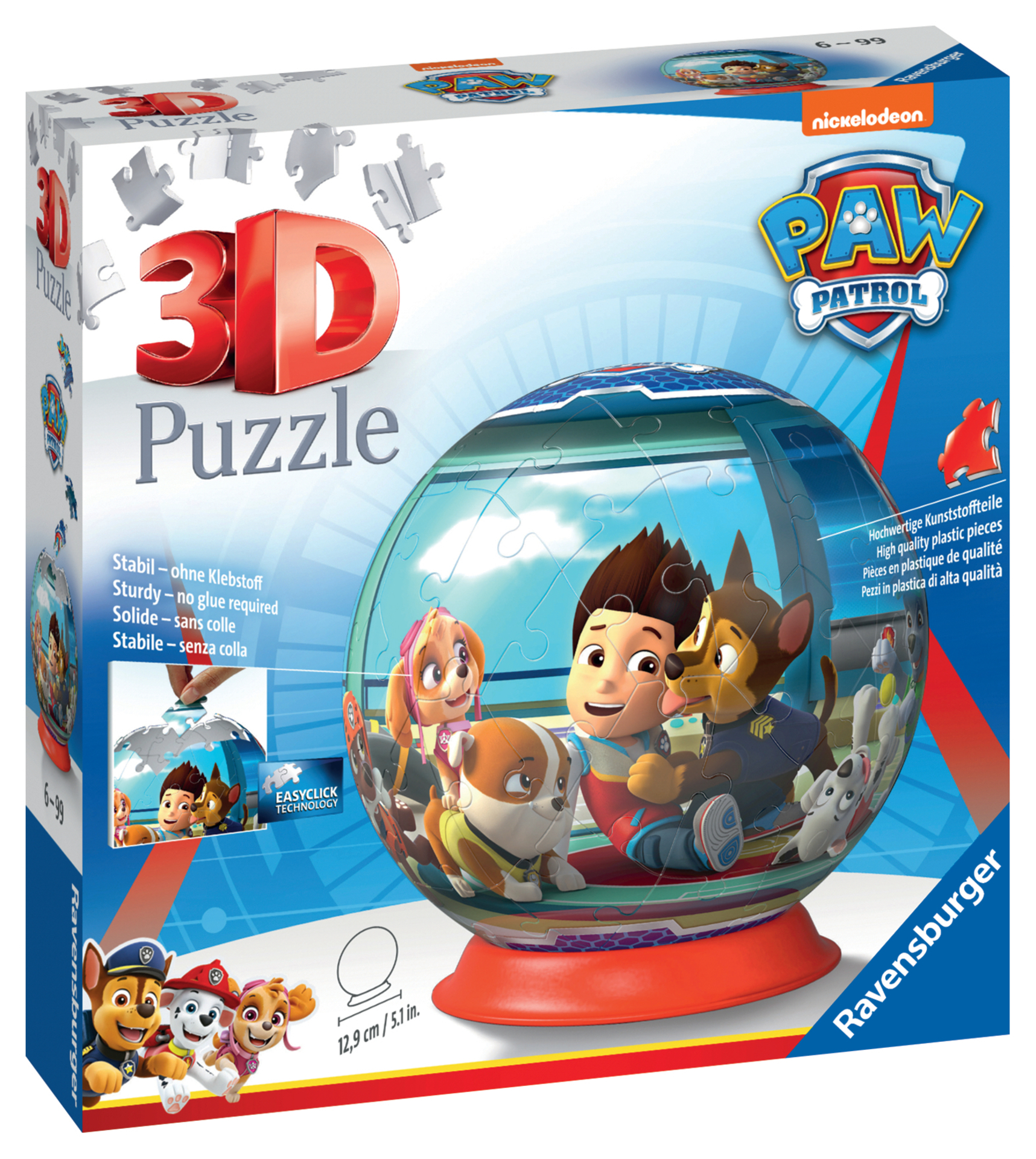 Puzzle 3D Rond 72 P - Pat'patrouille - Paw: Paw Patrol Core
