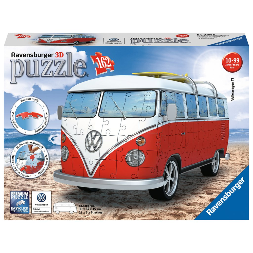 RAVENSBURGER Puzzle 3D Volkswagen Combi T1 162 pcs