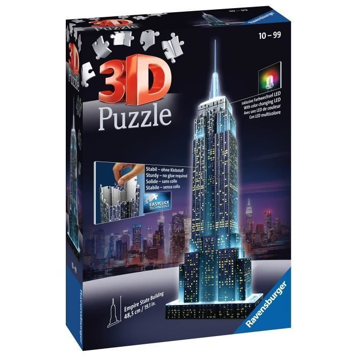 Ravensburger Puzzle 3D Empire State Building illuminé