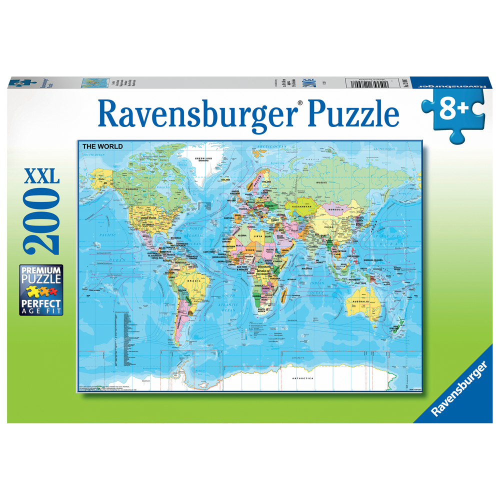 Puzzle 200 P Xxl - Carte Du Monde