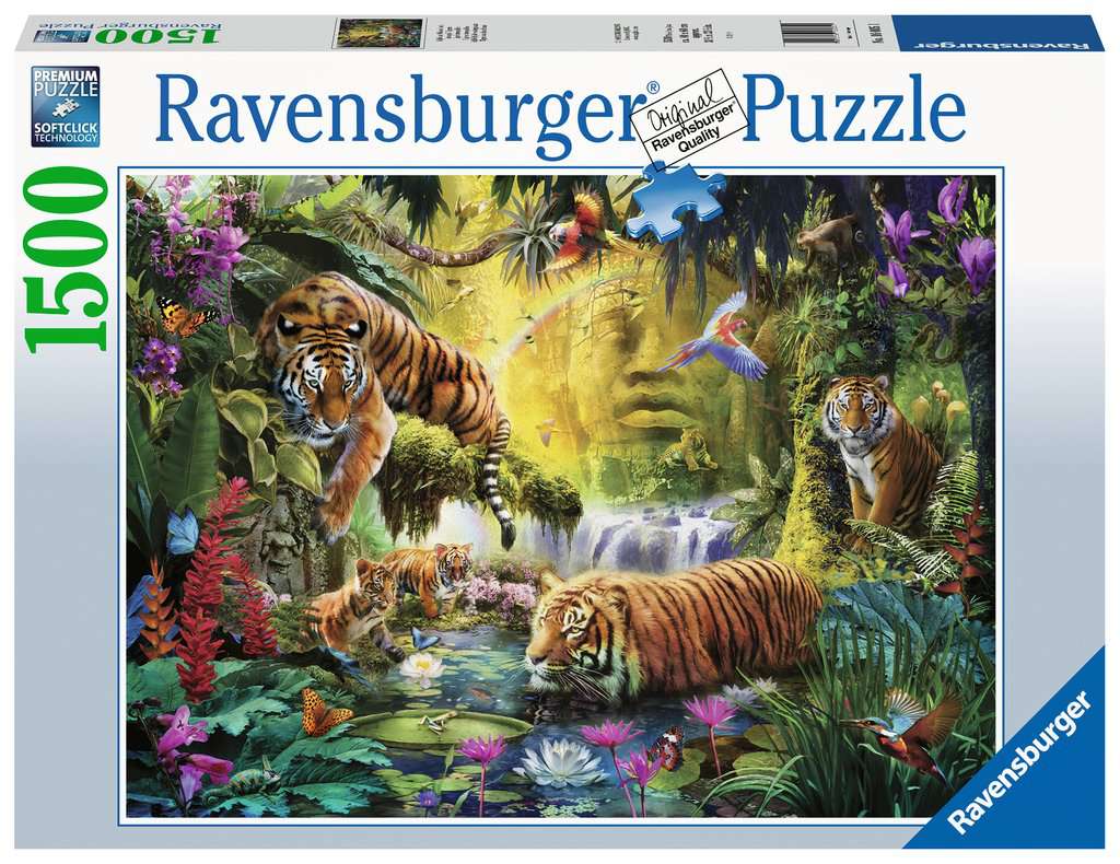 Puzzle 1500 P - Tigres Au Plan D'eau