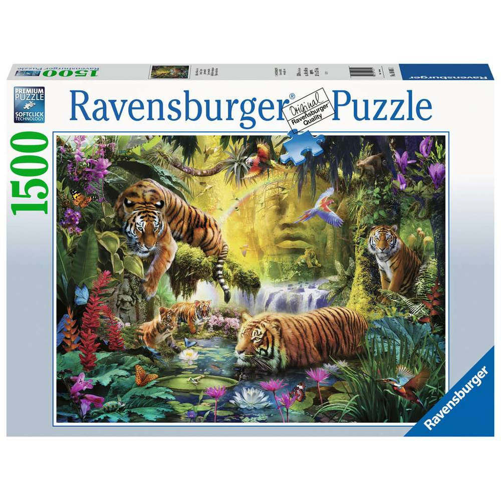 Puzzle 1500 P - Tigres Au Plan D'eau