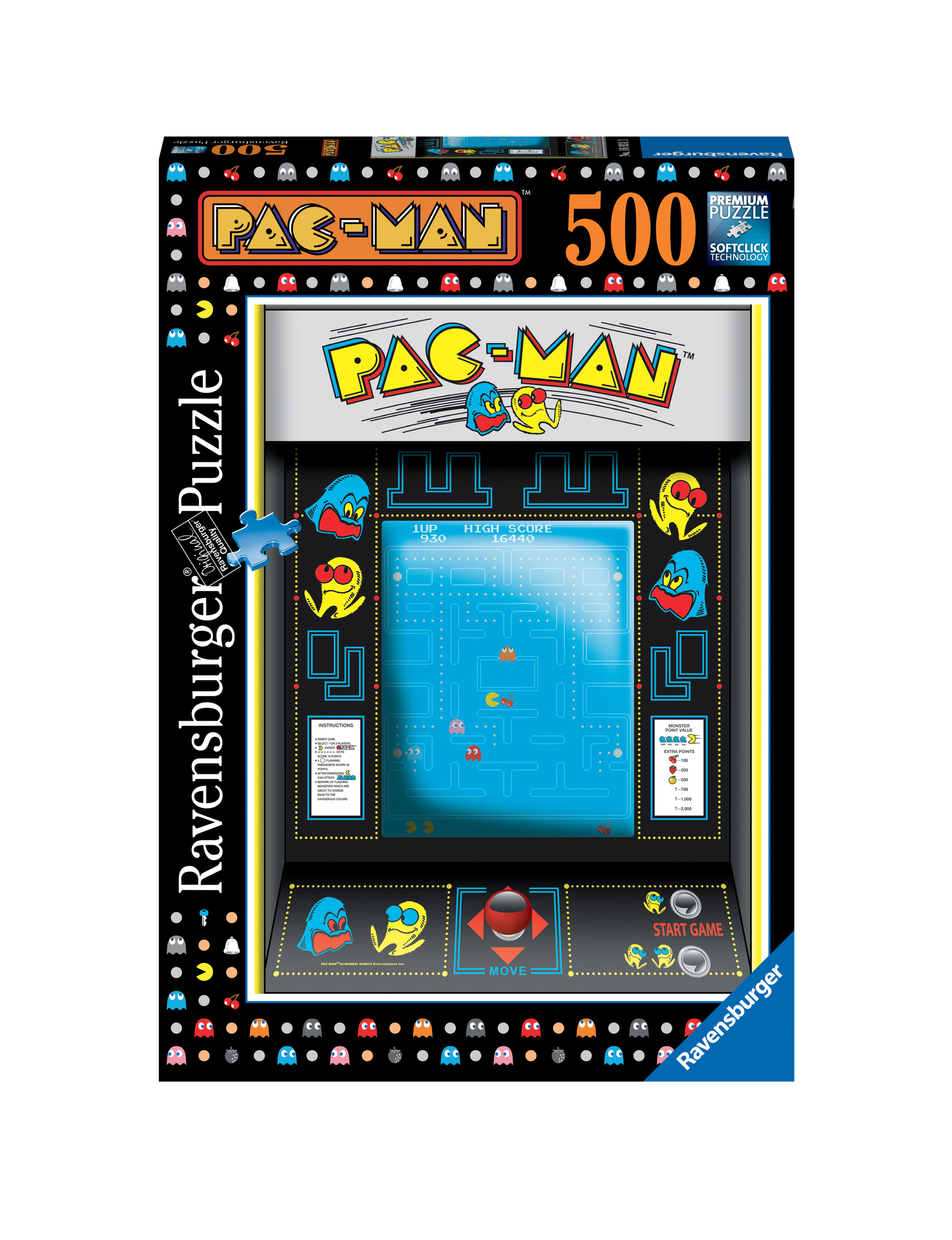 Puzzle 500 P - Jeu D'arcade Pac-Man - Pac-Man