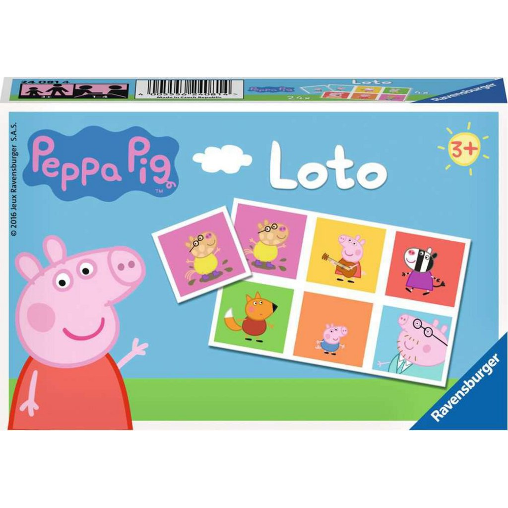 Ravensburger- Loto- Peppa Pig- Jeu Educatif- A partir de 3 ans- 24081