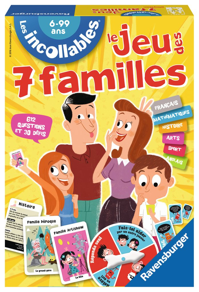 Le jeu des 7 Familles des Incollables
