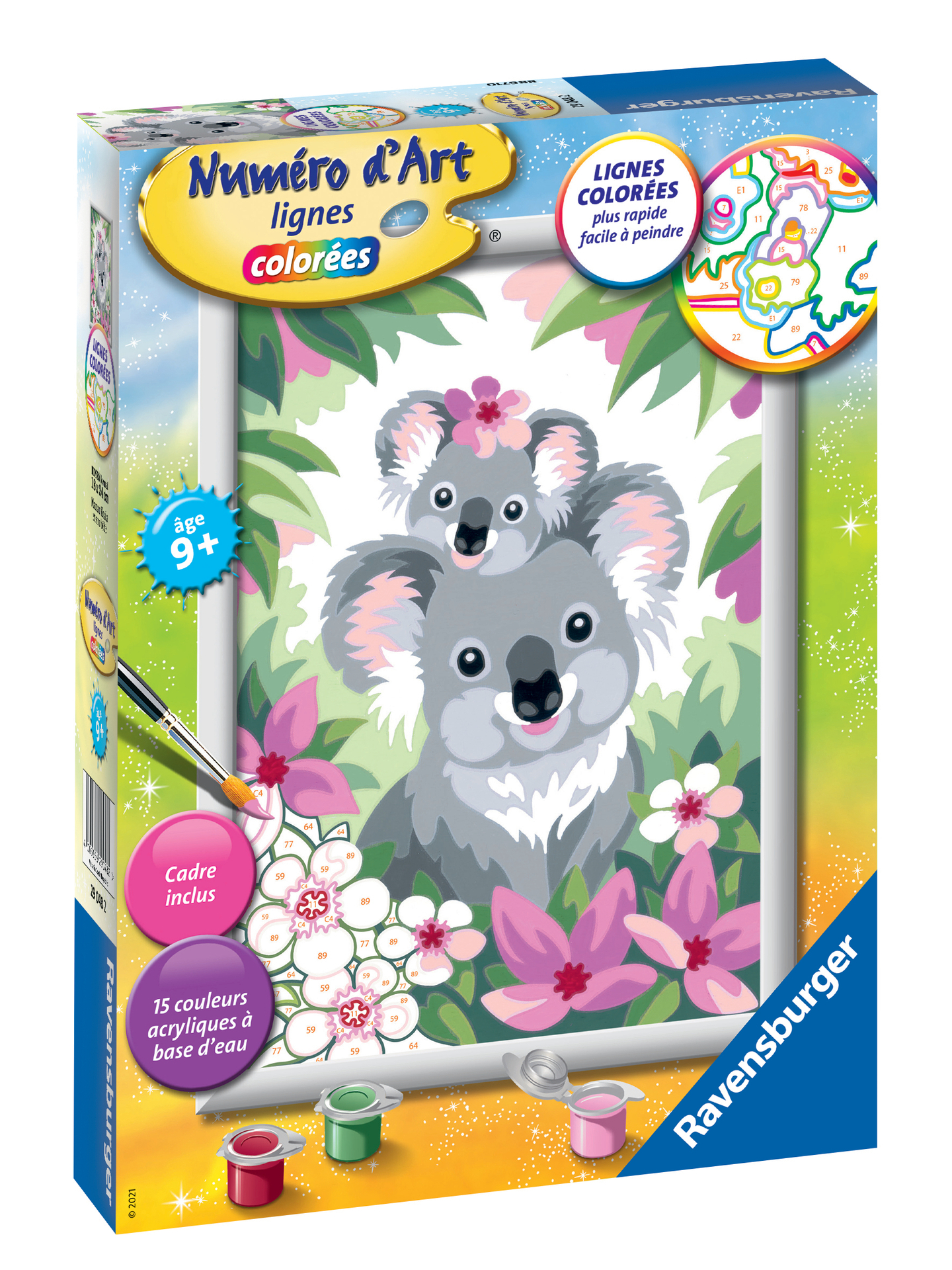 Numéro d'art - moyen - Maman koala et son bébé