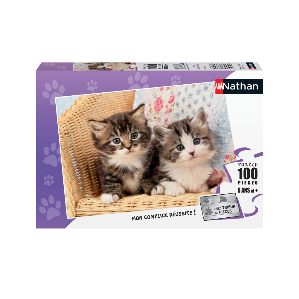 Puzzle 100 p - Duo de chatons