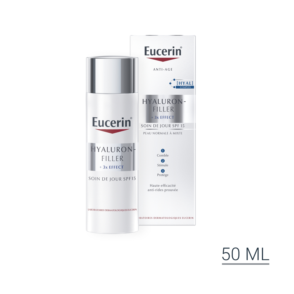 Hyaluron-Filler + 3x Effect Soin De Jour Spf 15 50ml Peau Normale à Mixte