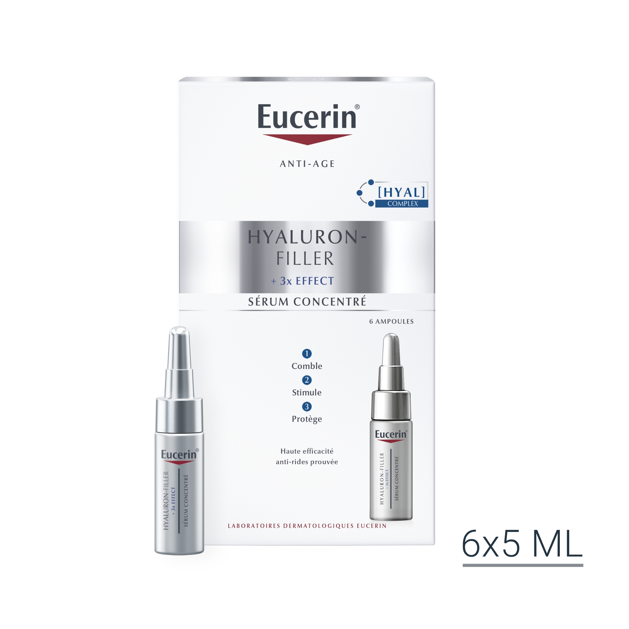 Hyaluron-Filler +3x Effect Sérum Concentré (6 Ampoules x 5ml)