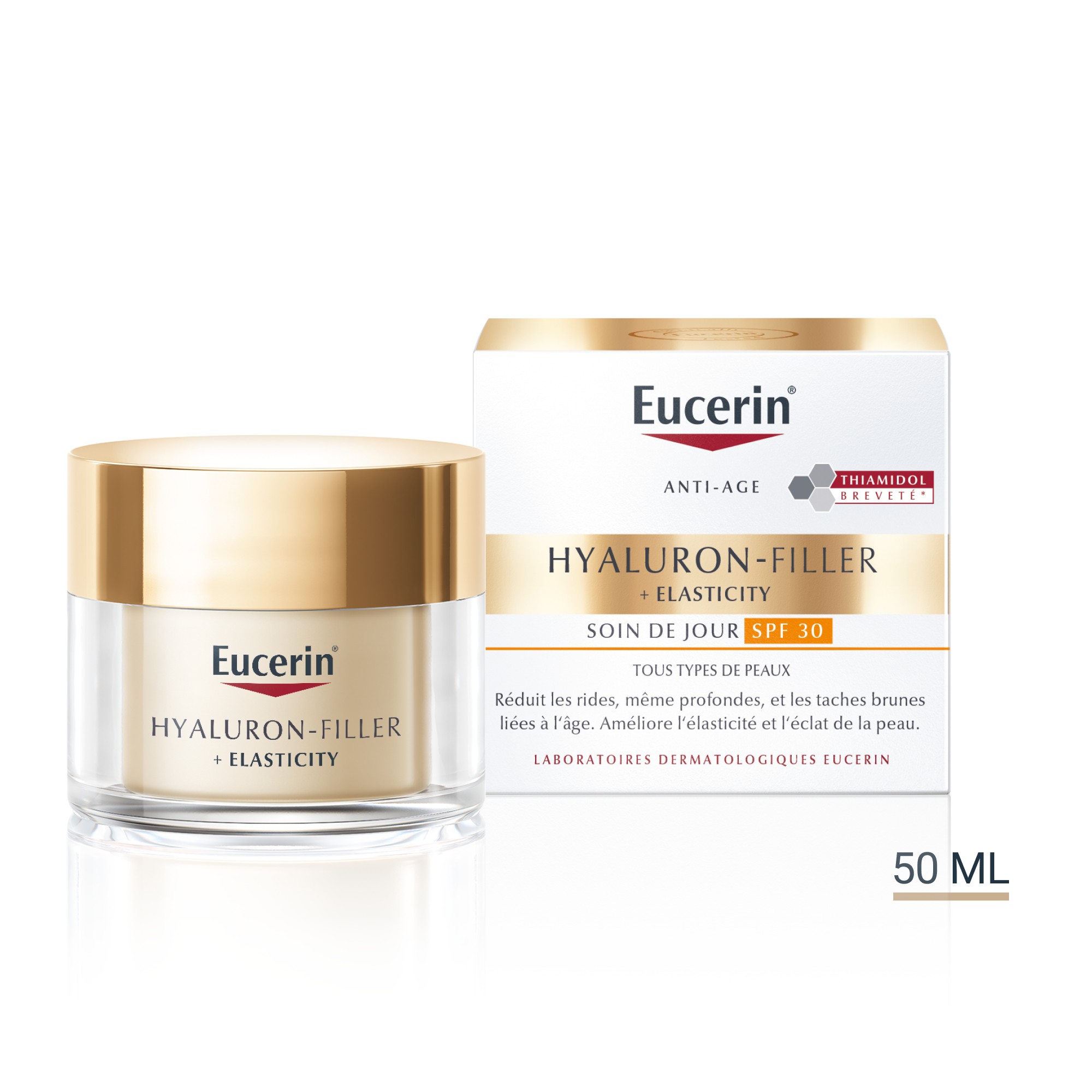 Hyaluron filler + elasticity thiamidol soin de jour spf30