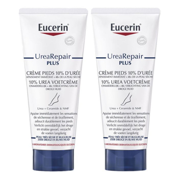 Urearepair Plus Duo Crème Pieds 10% D'urée 2x100ml