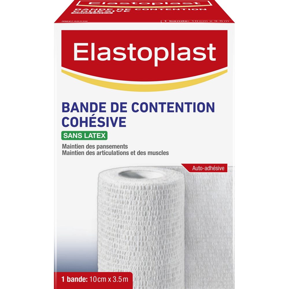 Bande De Contention Cohésive Blanc 10 cm x 3,5 m
