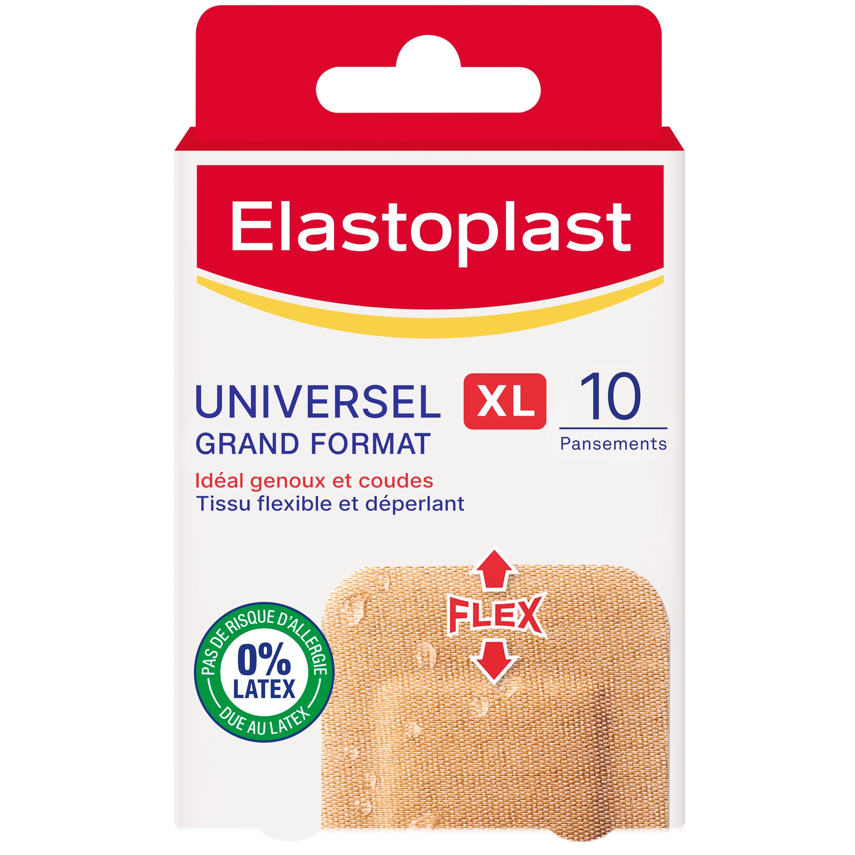 ELASTOPLAST Universel Tissu XL – Grand format 10 pansements